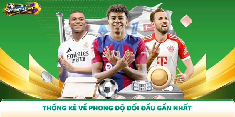 Thống kê về phong độ đối đầu gần nhất